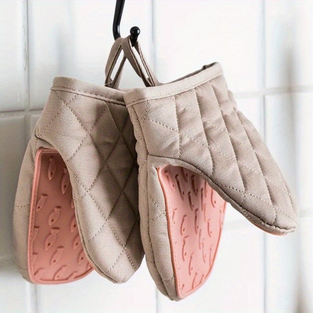 Oven Mitt Silicone - 1 Stück Fischförmige Silikon-Ofenhandschuhe, Küchenhandschuhe aus