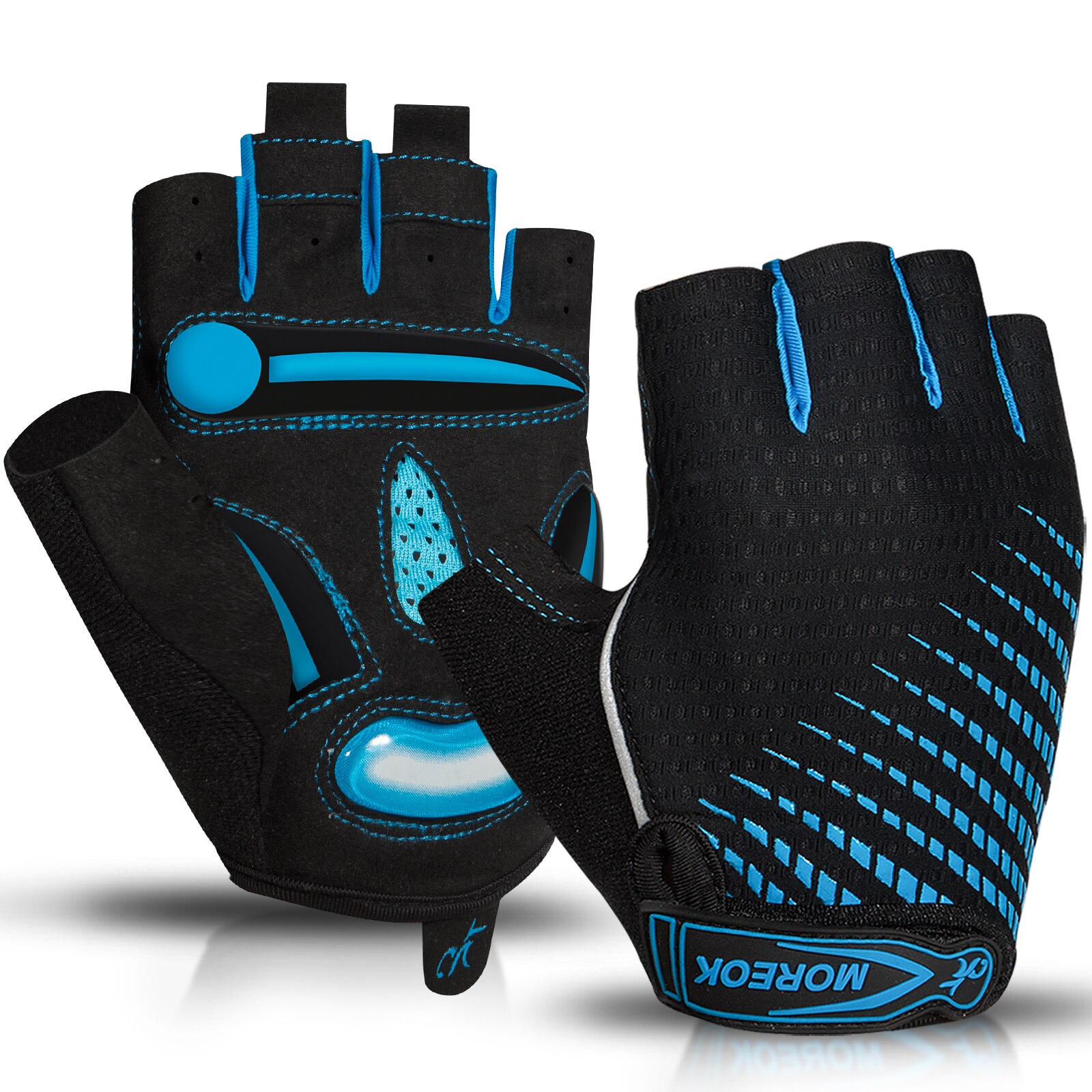 Cycling Glove Padded - MOREOK Fahrradhandschuhe, atmungsaktive Fahrradhandschuhe, 5 mm