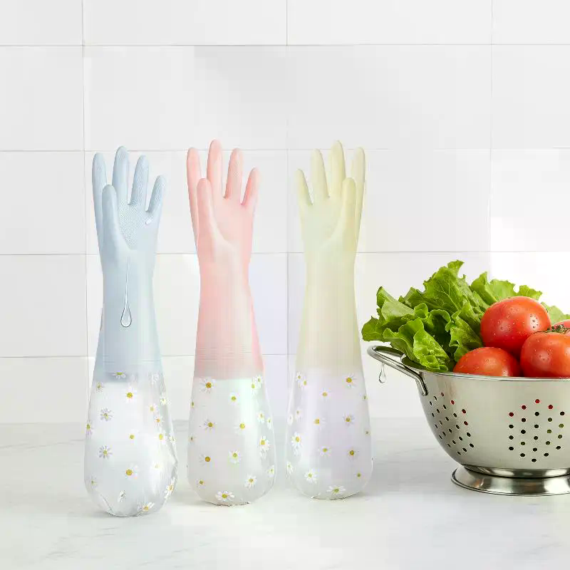 Blumenmuster Haushalts-Latex-W – Rubber Glove Cleaning Bewertung und Preis