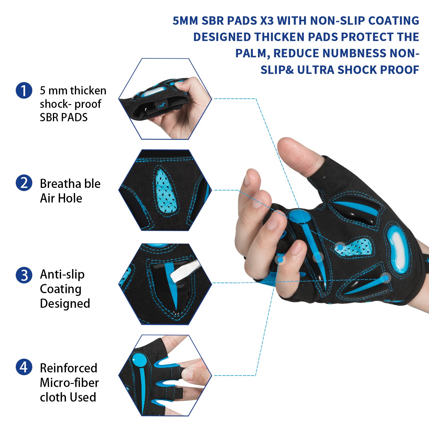 MOREOK Fahrradhandschuhe, atmu – Cycling Glove Padded Bewertung und Preis