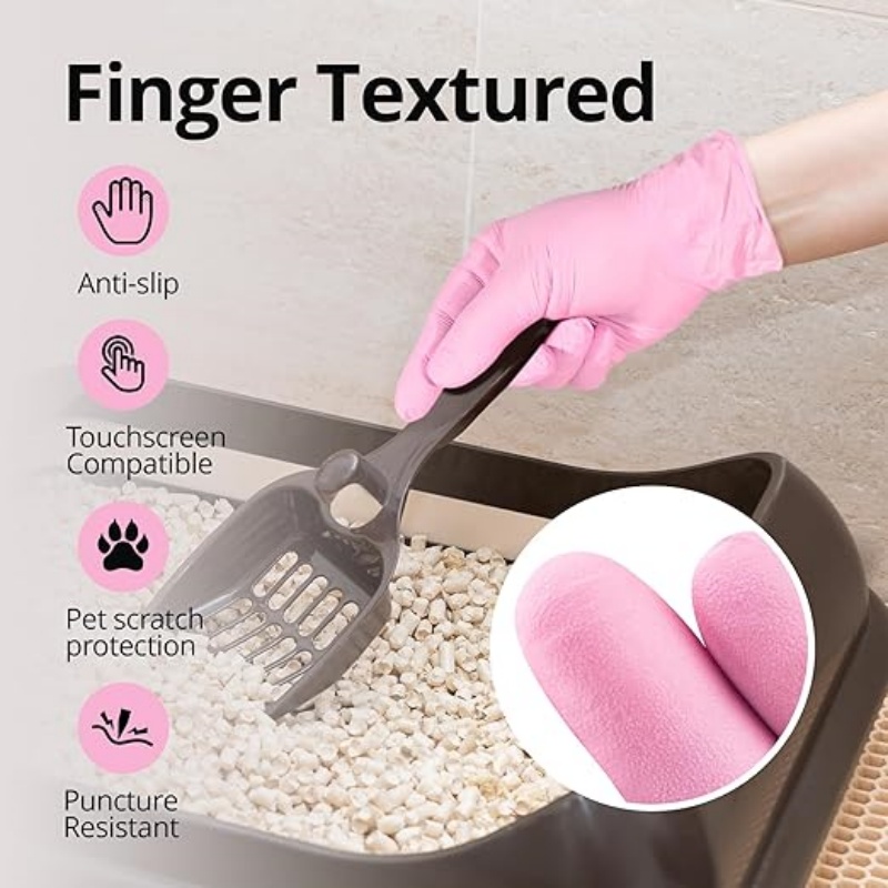 100-200 Stück Rosa Nitril-Einw – Rubber Glove Cleaning Bewertung und Preis
