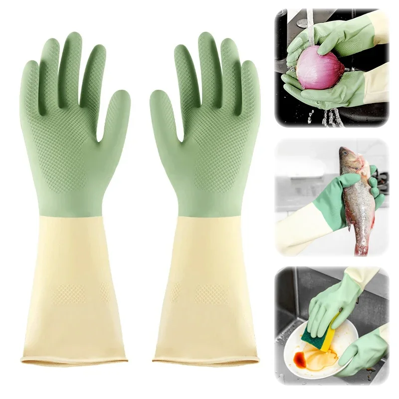 Verdickte Küchenhandschuhe, Ge – Dish Glove Rubber Bewertung und Preis