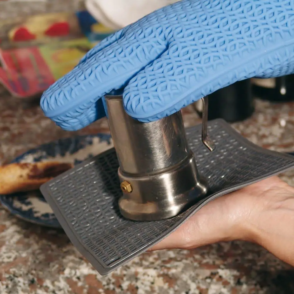 Grauer Strukturierter Silikon- – Oven Mitt Silicone Bewertung und Preis