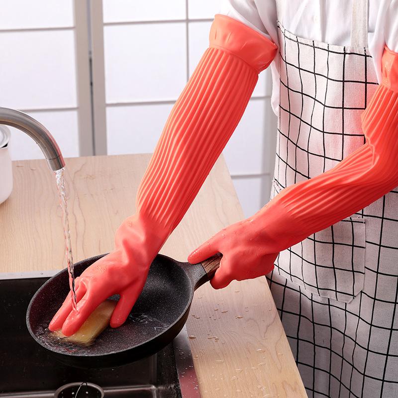 Lange wiederverwendbare Gummi- – Dish Glove Rubber Bewertung und Preis