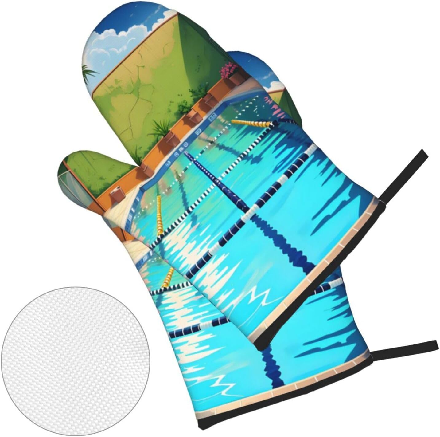 Flamingo- und Schwimmbad-Ofenh – Oven Mitt Silicone Bewertung und Preis